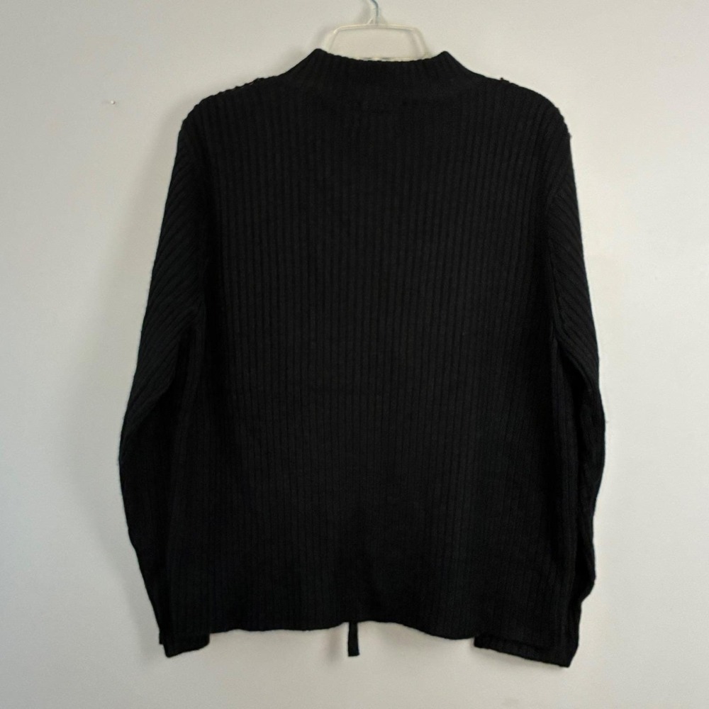 Y2K DESIGNERS STUDIO Patchwork Suede Zip Up Sweater Jacket Womens XL Festival - Picture 5 of 6